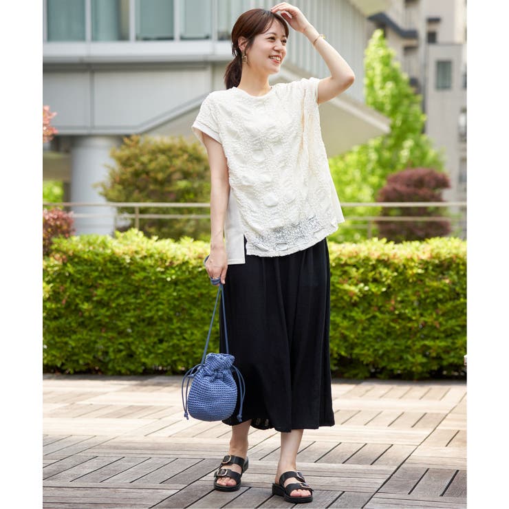 【雑誌InRed6月号掲載】細編み巾着ショルダーバッグ | ikka  | 詳細画像19 