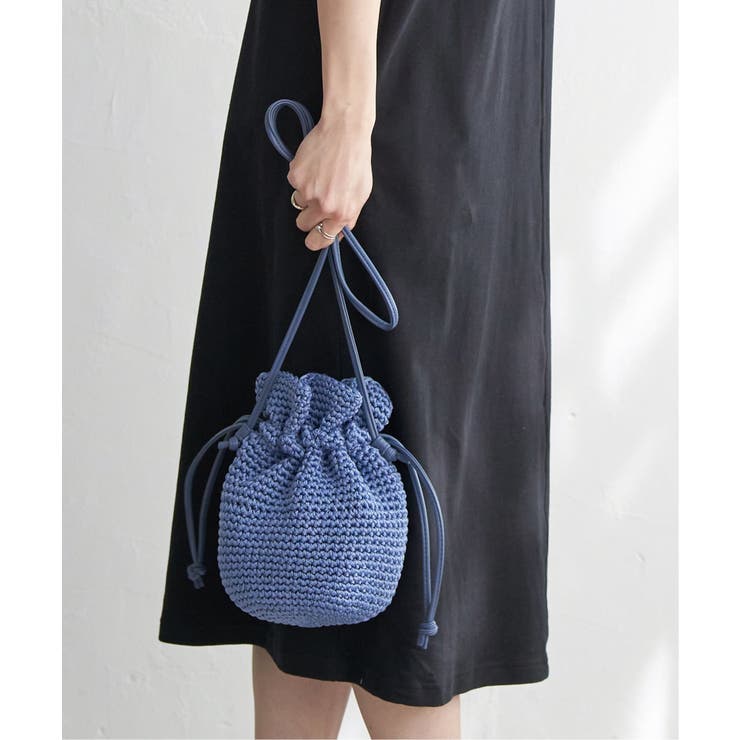 【雑誌InRed6月号掲載】細編み巾着ショルダーバッグ | ikka  | 詳細画像21 