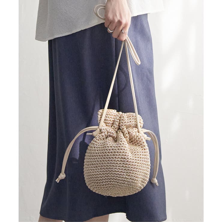 【雑誌InRed6月号掲載】細編み巾着ショルダーバッグ | ikka  | 詳細画像26 