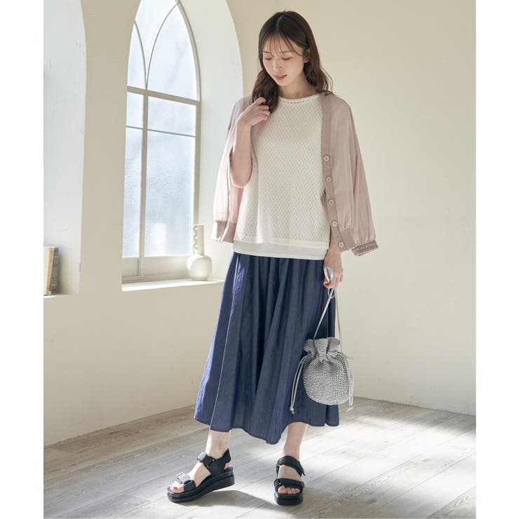 【雑誌InRed6月号掲載】細編み巾着ショルダーバッグ | ikka  | 詳細画像5 