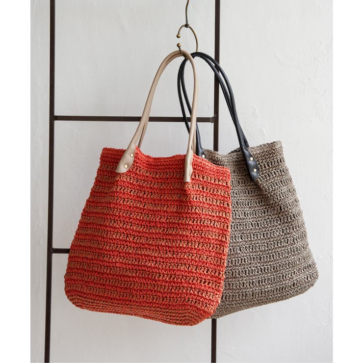 雑材縦長トートバッグ | ikka  | 詳細画像6 