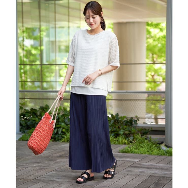 雑材縦長トートバッグ | ikka  | 詳細画像13 