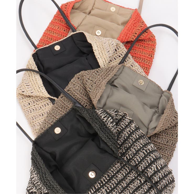 雑材縦長トートバッグ | ikka  | 詳細画像50 