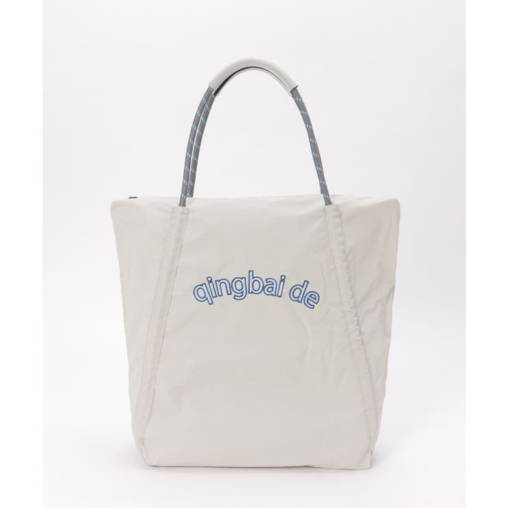 撥水ロゴ刺繍ロープトートバッグ | ikka  | 詳細画像9 