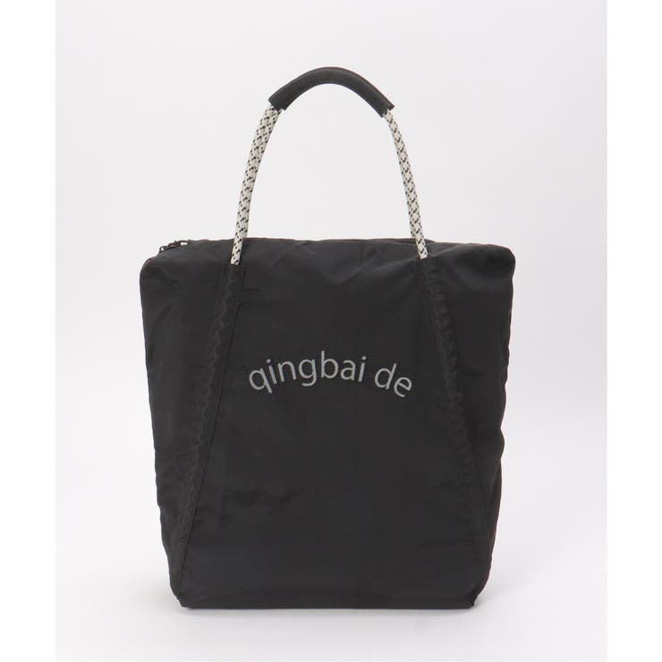 撥水ロゴ刺繍ロープトートバッグ | ikka  | 詳細画像11 