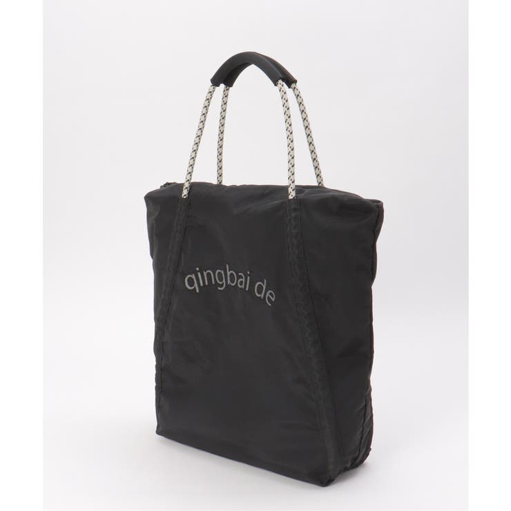 撥水ロゴ刺繍ロープトートバッグ | ikka  | 詳細画像12 