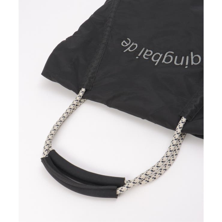 撥水ロゴ刺繍ロープトートバッグ | ikka  | 詳細画像18 