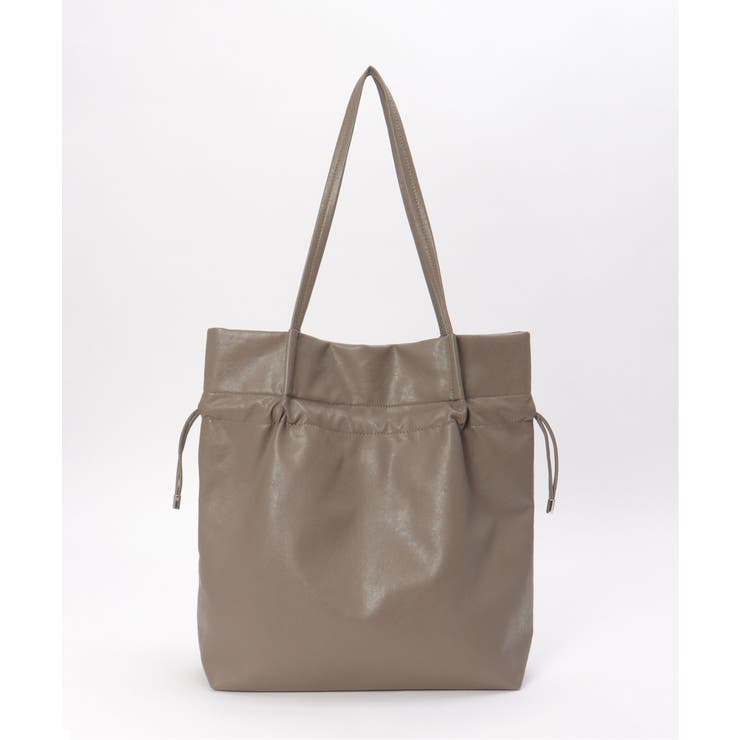 【軽量】撥水合皮巾着トートバッグ | ikka  | 詳細画像7 