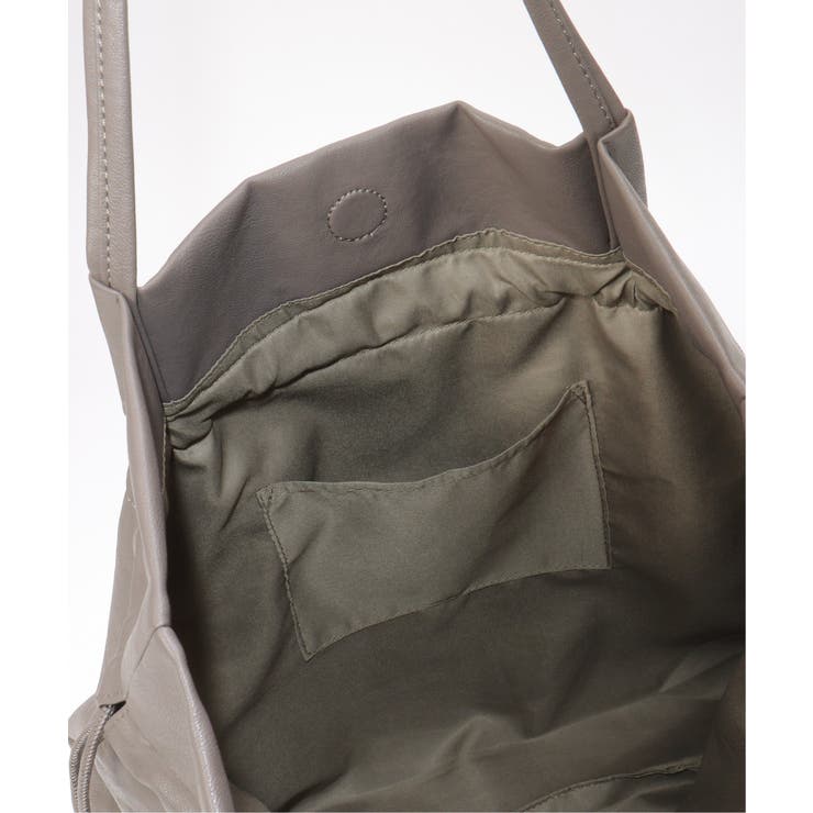 【軽量】撥水合皮巾着トートバッグ | ikka  | 詳細画像10 