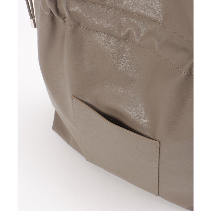 【軽量】撥水合皮巾着トートバッグ | ikka  | 詳細画像11 