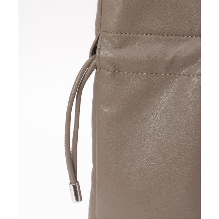 【軽量】撥水合皮巾着トートバッグ | ikka  | 詳細画像13 