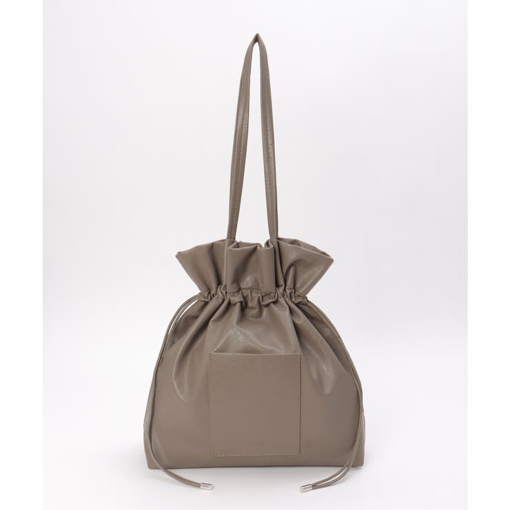 【軽量】撥水合皮巾着トートバッグ | ikka  | 詳細画像17 