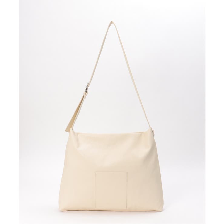 オフホワイト | 【軽量】撥水合皮ワンショルダーバッグ | ikka 