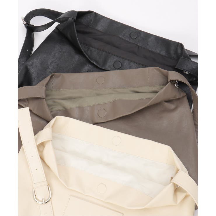 【軽量】撥水合皮ワンショルダーバッグ | ikka  | 詳細画像18 