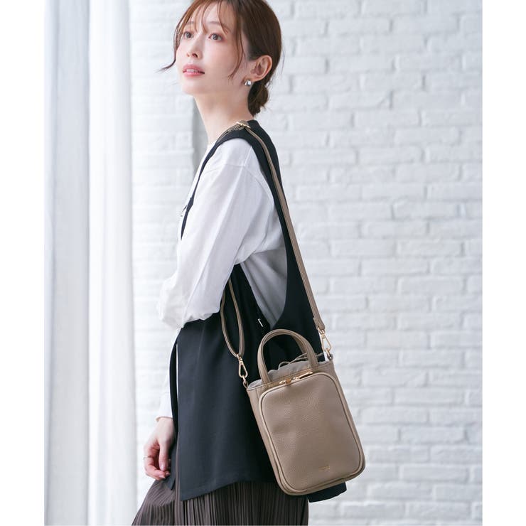 合皮2WAYミニショルダーバッグ | ikka  | 詳細画像8 