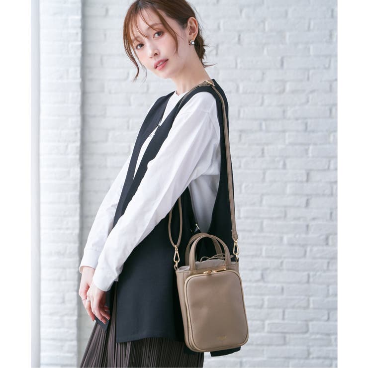 合皮2WAYミニショルダーバッグ[品番：IKAW0022484]｜ikka