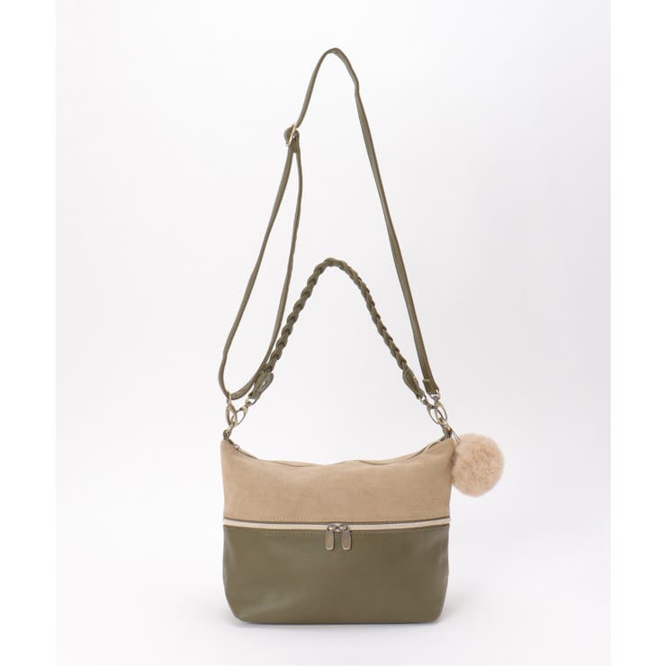 【雑誌InRed1月号掲載】バイカラー2WAYジップショルダーバッグ | ikka  | 詳細画像11 