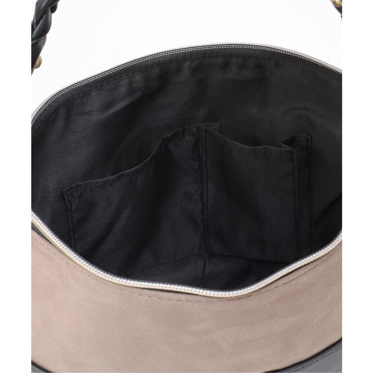 【雑誌InRed1月号掲載】バイカラー2WAYジップショルダーバッグ | ikka  | 詳細画像18 