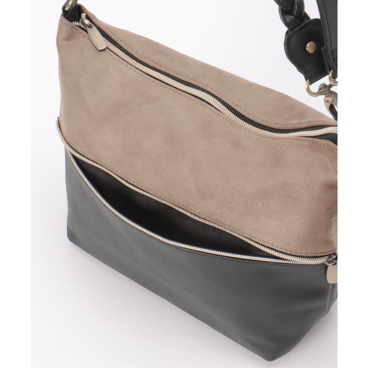 【雑誌InRed1月号掲載】バイカラー2WAYジップショルダーバッグ | ikka  | 詳細画像19 