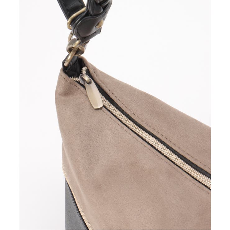 【雑誌InRed1月号掲載】バイカラー2WAYジップショルダーバッグ | ikka  | 詳細画像23 