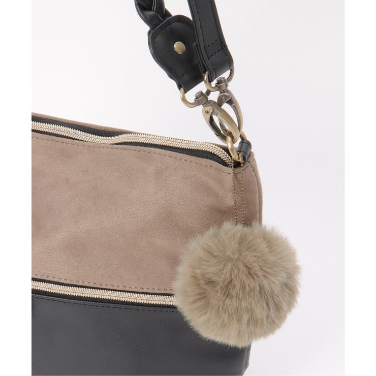 【雑誌InRed1月号掲載】バイカラー2WAYジップショルダーバッグ | ikka  | 詳細画像24 