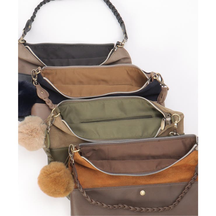 【雑誌InRed1月号掲載】バイカラー2WAYジップショルダーバッグ | ikka  | 詳細画像27 