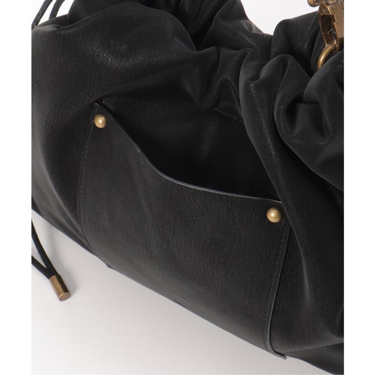 【雑誌InRed11月号掲載】PUパフ巾着ショルダーバッグ【軽量】 | ikka  | 詳細画像11 