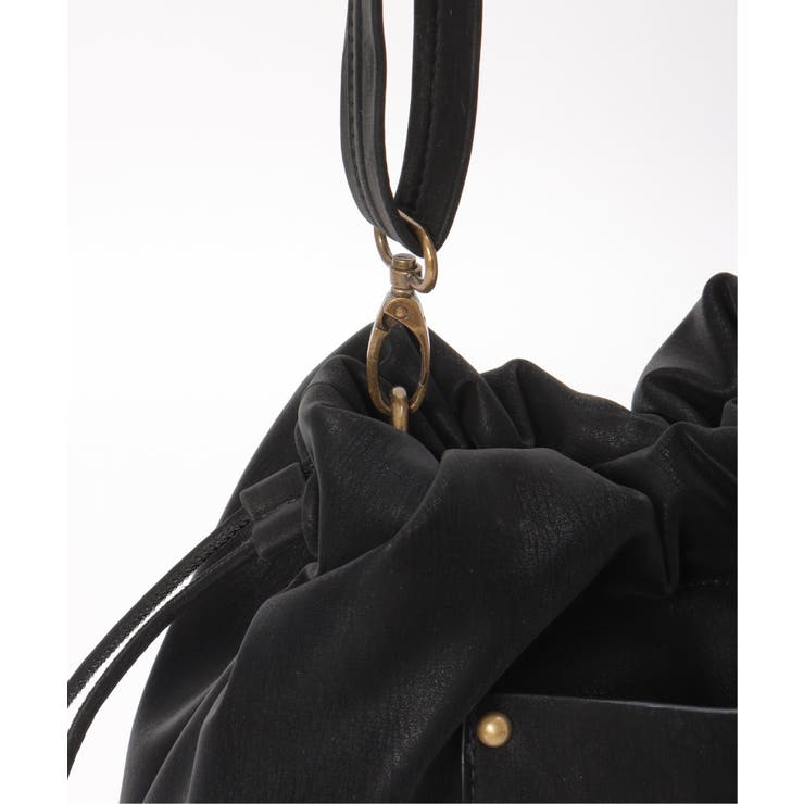 【雑誌InRed11月号掲載】PUパフ巾着ショルダーバッグ【軽量】 | ikka  | 詳細画像13 