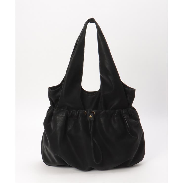 ブラック | 【軽量】PUバルーンバッグ | ikka 