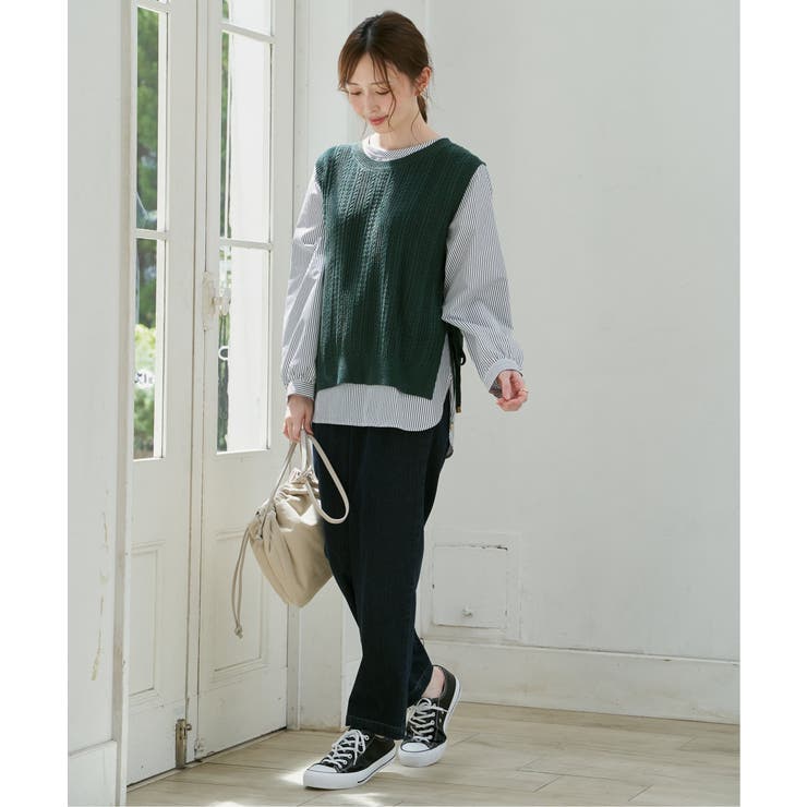 コール三層ショルダーバッグ | ikka  | 詳細画像4 