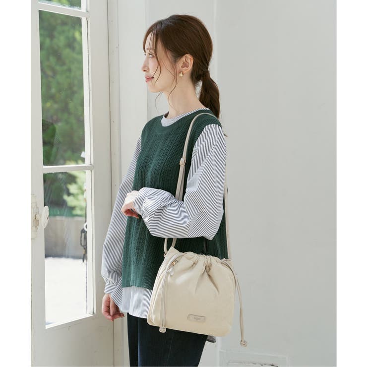 コール三層ショルダーバッグ | ikka  | 詳細画像5 