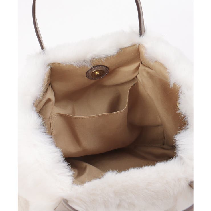 【雑誌InRed12月号掲載】エコファーダブルポケット付き2WAYトートバッグ | ikka  | 詳細画像23 