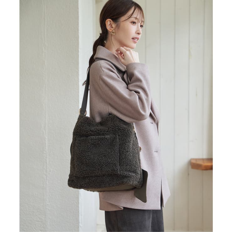 プードルエコファーショルダーバッグ  | ikka  | 詳細画像2 