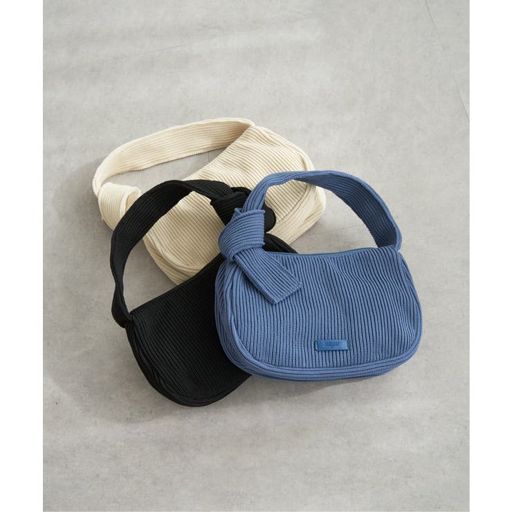 リブニットワンハンドルバッグ | ikka  | 詳細画像8 