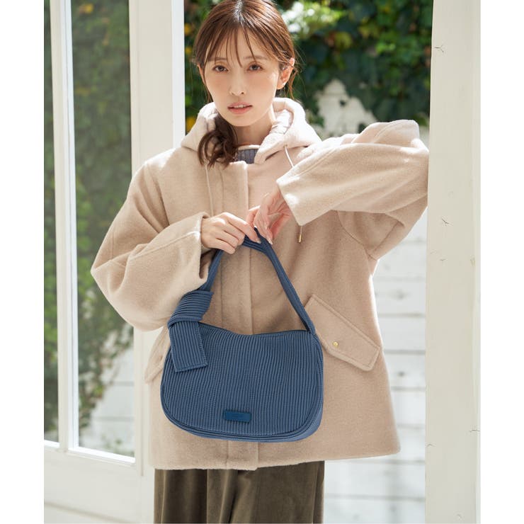 リブニットワンハンドルバッグ | ikka  | 詳細画像3 