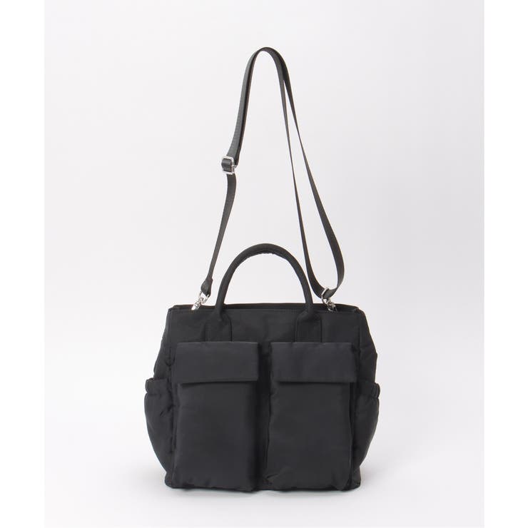 ポリダブルポケット2WAYボストンバッグ | ikka  | 詳細画像1 