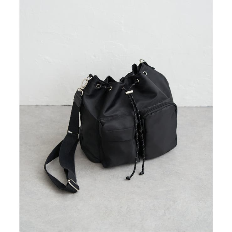 ブラック | 【2WAY／軽量】撥水リュックショルダーバッグ | ikka 
