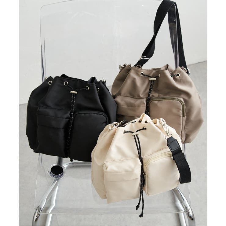 【2WAY／軽量】撥水リュックショルダーバッグ | ikka  | 詳細画像2 