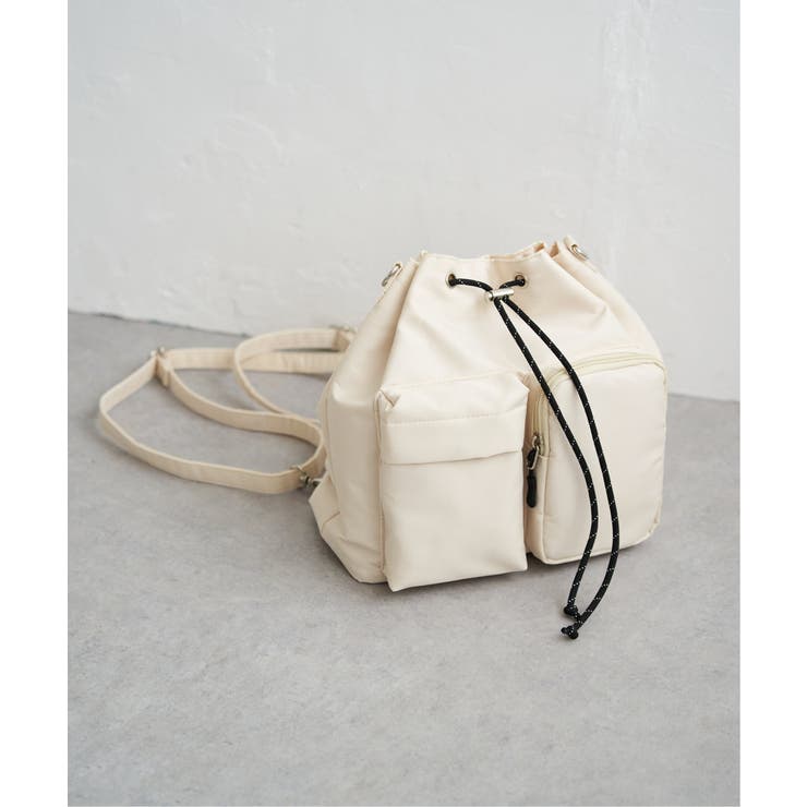 【2WAY／軽量】撥水リュックショルダーバッグ | ikka  | 詳細画像6 