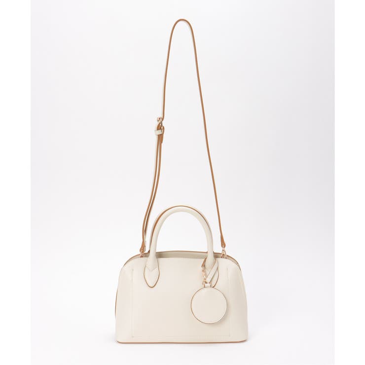 合皮2WAYボストンミラー付きトートバッグ | ikka  | 詳細画像13 