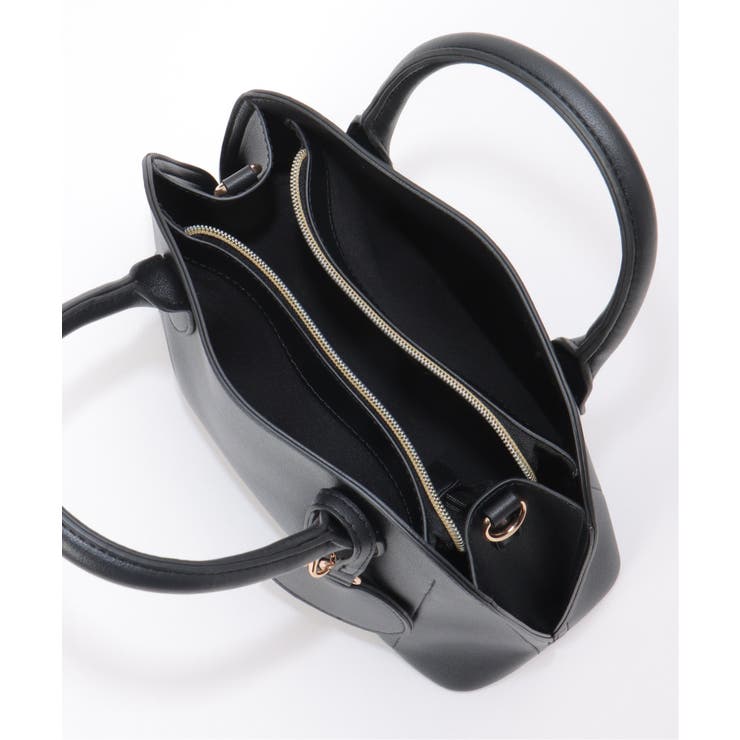 合皮2WAYボストンミラー付きトートバッグ | ikka  | 詳細画像19 