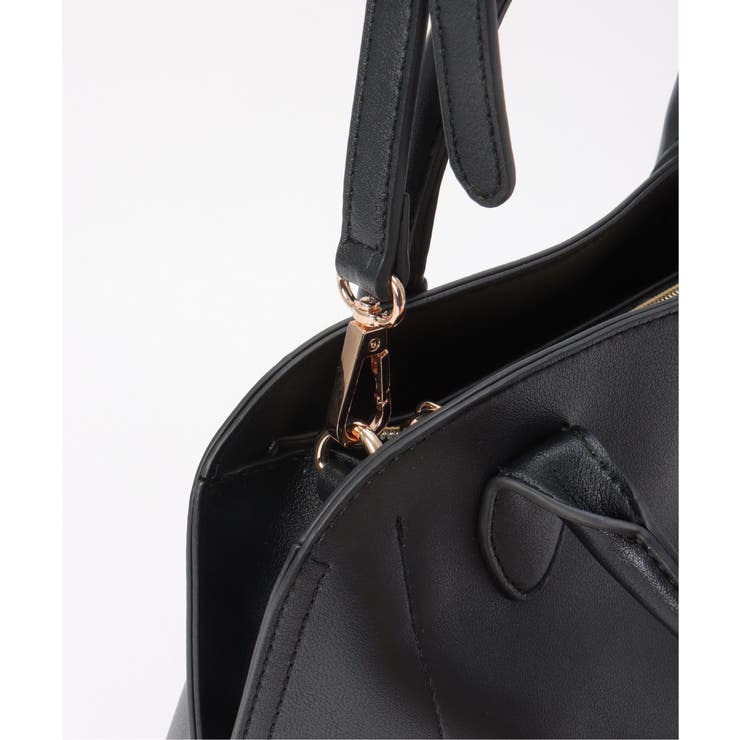 合皮2WAYボストンミラー付きトートバッグ | ikka  | 詳細画像23 