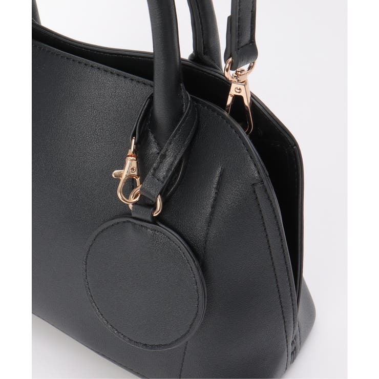 合皮2WAYボストンミラー付きトートバッグ | ikka  | 詳細画像25 