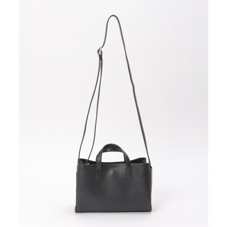 ブラック | GOKU楽PUトートショルダーバッグ | ikka 