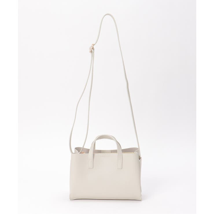 ライトグレー | GOKU楽PUトートショルダーバッグ | ikka 