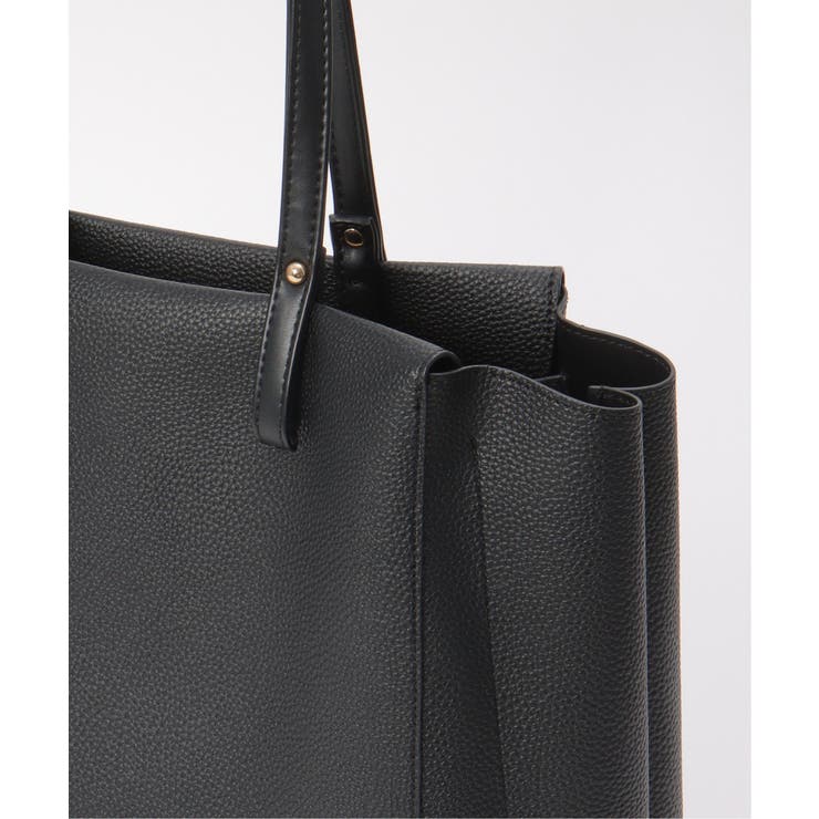 合皮A4三層トートバッグ | ikka  | 詳細画像8 