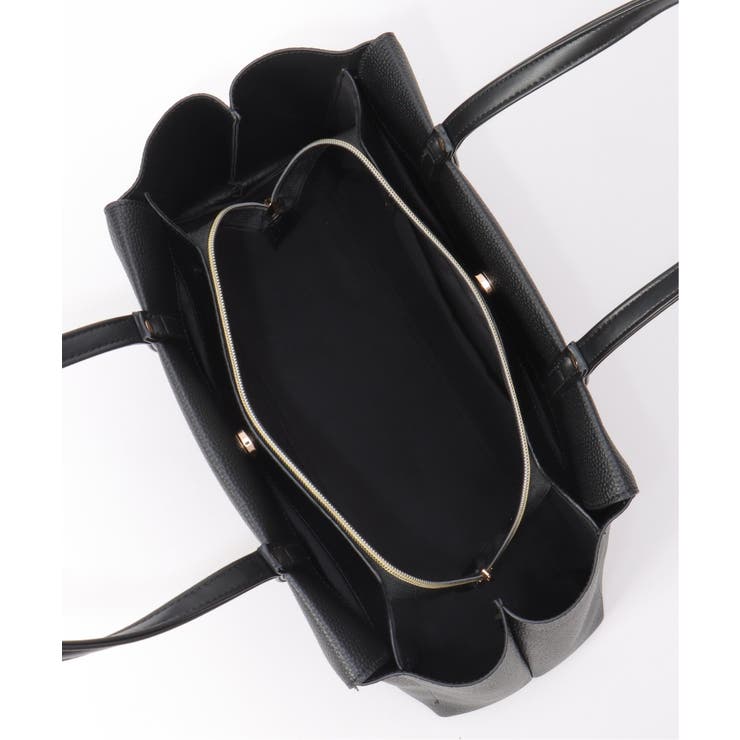 合皮A4三層トートバッグ | ikka  | 詳細画像11 