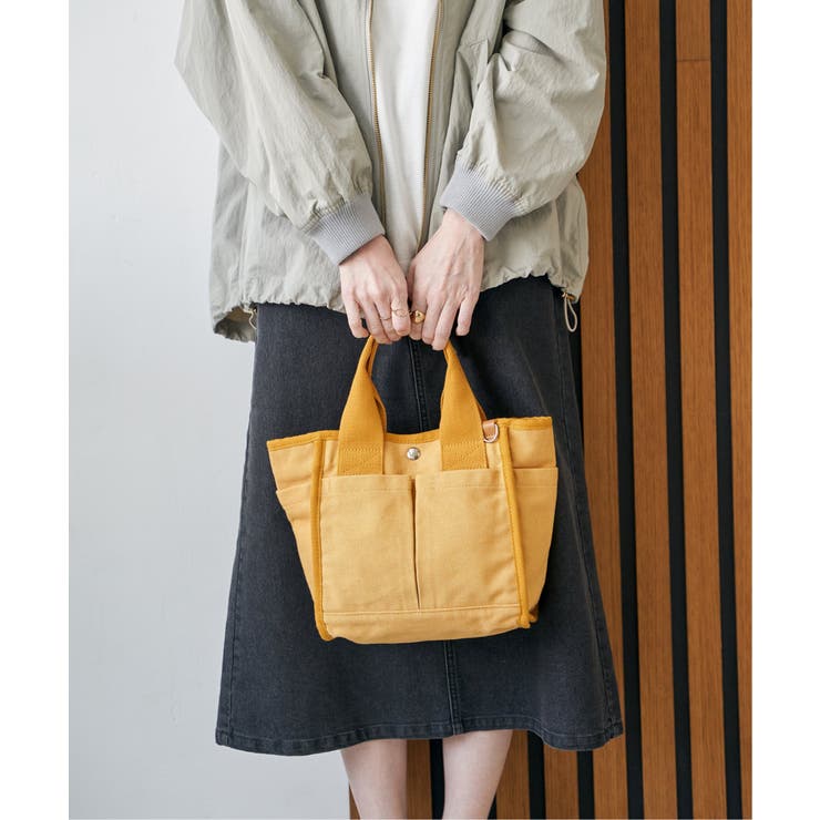 キャンバスパイピングミニトートバッグ | ikka  | 詳細画像2 