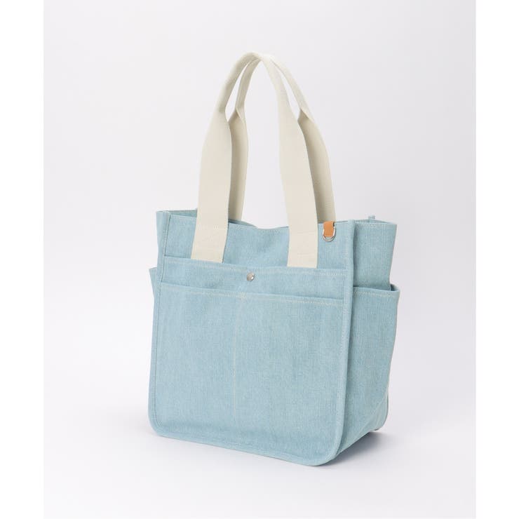 キャンバスパイピングビッグトートバッグ | ikka  | 詳細画像2 