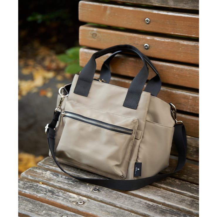 撥水ナイロン8ポケ2WAYトート | ikka  | 詳細画像6 